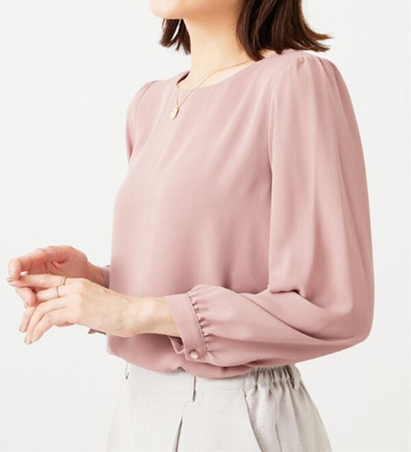 BELLUNA（ベルーナ）の「ジョーゼット素材裾ティアードブラウス（ブラウス）」｜詳細画像