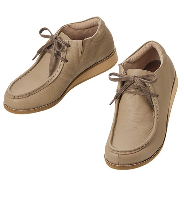 ルフラン（ルフラン）の「外反母趾対応　メディフィット　５Ｅゆったりカジュアルモカシューズ（フラットシューズ）」｜ベージュ