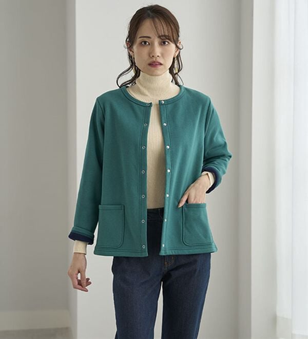 BELLUNA（ベルーナ）の「＜＆ｃｏｃｏｃｈｉ＞ハピネスコットン100％&times;吸湿発熱リブタートルニット（ニット・セーター）」｜詳細画像