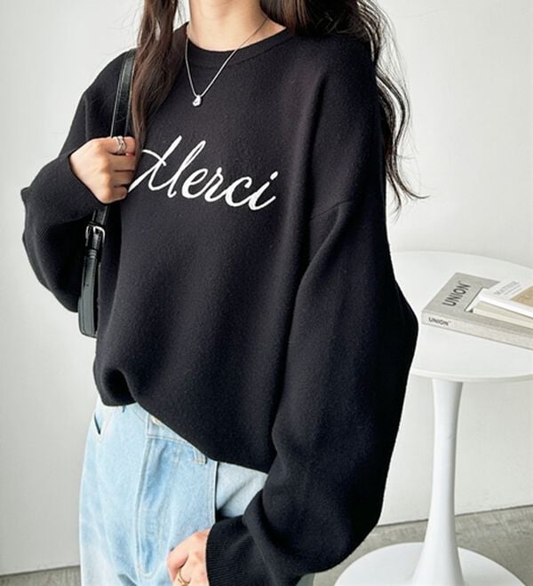 GeeRA（ジーラ）の「チェーン刺しゅうニットプルオーバー（ニット・セーター）」｜詳細画像