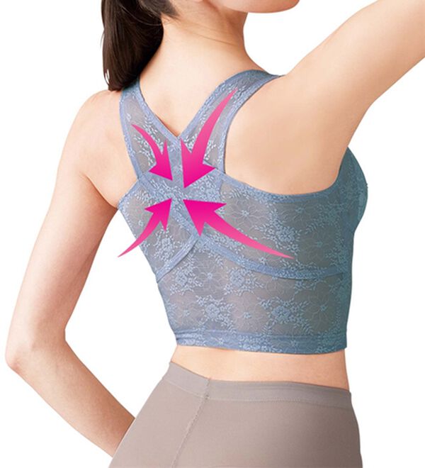 LAVIENNE（ラヴィエンヌ）の「猫背は卒業！総レースロングブラ（ノンワイヤーブラ）」｜詳細画像