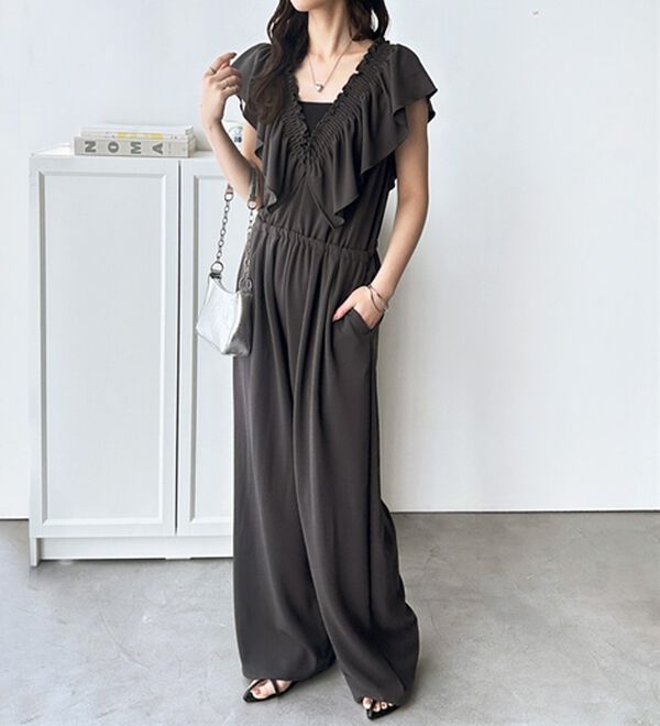 GeeRA（ジーラ）の「マルチＷＡＹフリルサロペット（オールインワン）」｜詳細画像