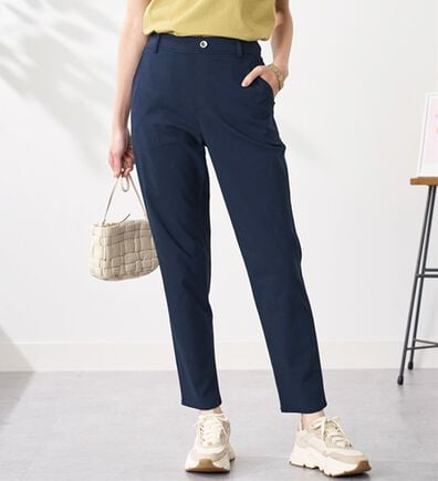 BELLUNA（ベルーナ）の「ひんやり！キシリトールプリント美脚テーパードパンツ（テーパードパンツ）」