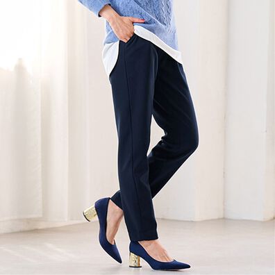 RANAN（ラナン）の「あったか！裏起毛美脚シルエットタックパンツ（フルレングスパンツ）」