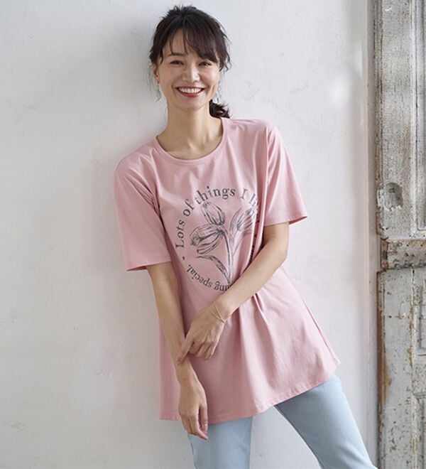 BELLUNA（ベルーナ）の「綿１００％プリントＴシャツ（Tシャツ）」｜詳細画像