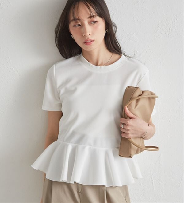 RANAN（ラナン）の「イレヘムペプラムTシャツ（カットソー）」｜詳細画像