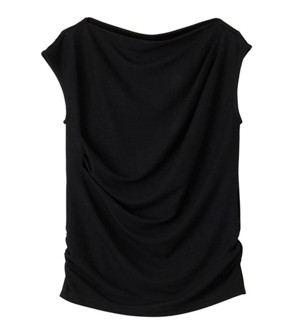 RANAN（ラナン）の「タックドレープフレンチスリーブＴ（Tシャツ）」｜詳細画像