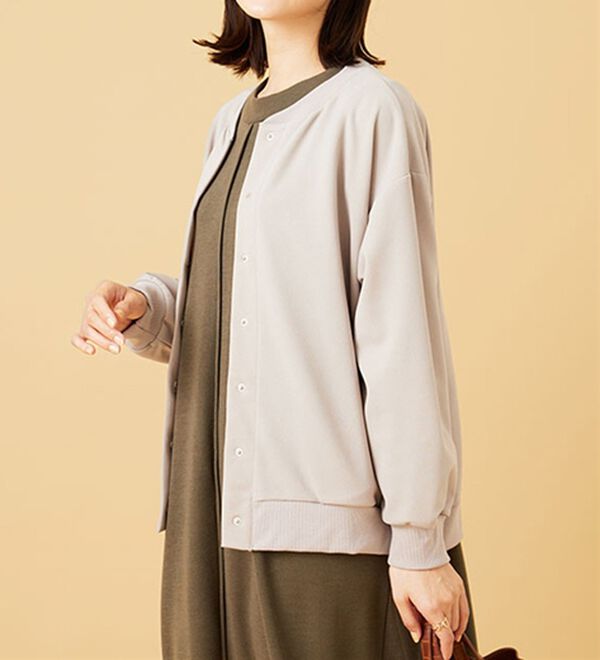 BELLUNA（ベルーナ）の「ストレッチジョーゼット素材カーディガン（その他カーディガン）」｜詳細画像