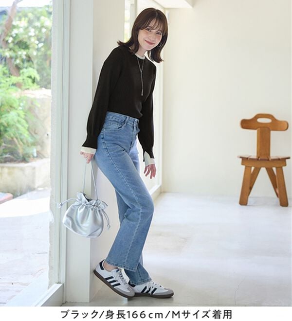 Viola e Viola（ヴィオラ エ ヴィオラ）の「レイヤード風リブニット（ニット・セーター）」｜詳細画像