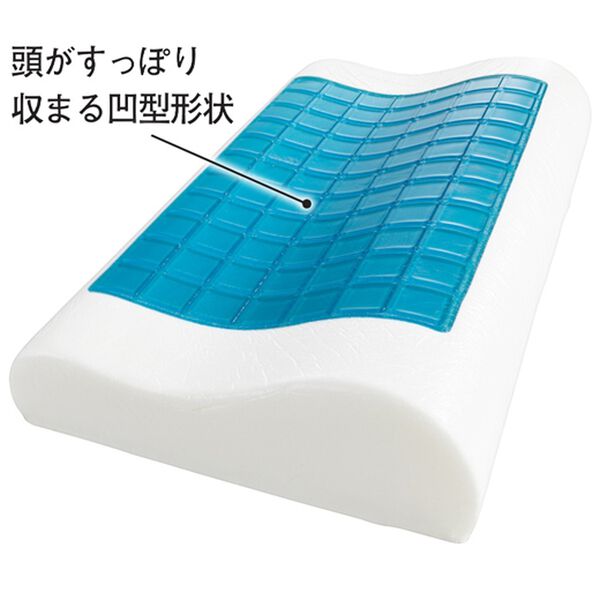 「クールジェル＆接触冷感生地でダブルの冷たさ枕（枕）」｜詳細画像