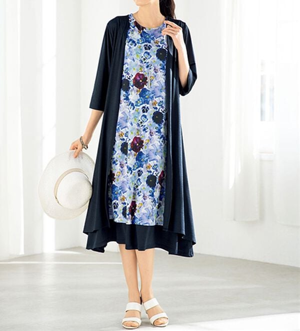 ルフラン（ルフラン）の「＜ｐｌａｎｔｉｃａ＞華やぐワンピアンサンブル（フォーマルワンピース）」｜詳細画像