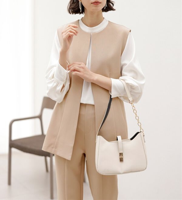 GeeRA（ジーラ）の「【入卒式/セレモニー】ペプラムベストセットアップスーツ（パンツスーツ）」｜詳細画像