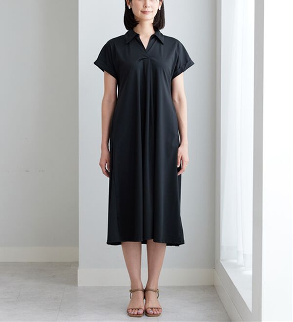 BELLUNA（ベルーナ）の「ヒンヤリ爽快！スキッパーワンピース（その他ワンピース）」｜詳細画像