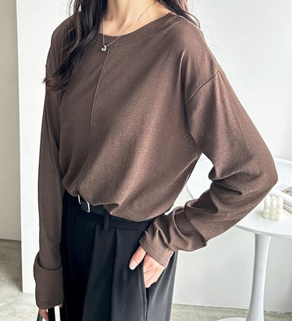 GeeRA（ジーラ）の「着回し自在！スラブシアートップス（カットソー）」｜詳細画像