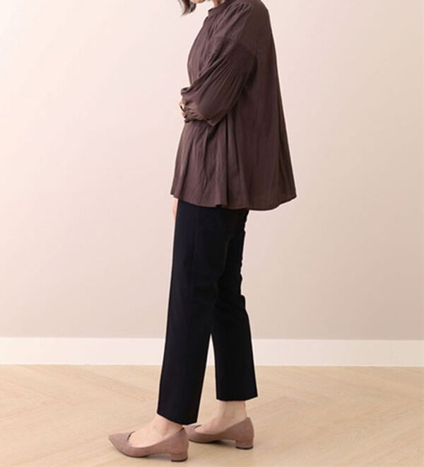 BELLUNA（ベルーナ）の「ビンテージサテンシャーリング使いブラウス（ブラウス）」｜詳細画像