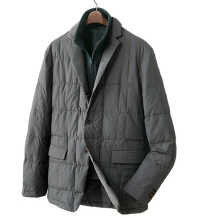 「＜コムルヴァン・オム＞丸八ダウンレイヤードジャケット（メンズダウンジャケット）」