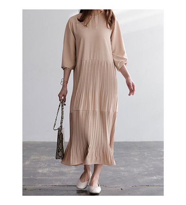 プリーツティアードワンピース - ベルーナ【公式】