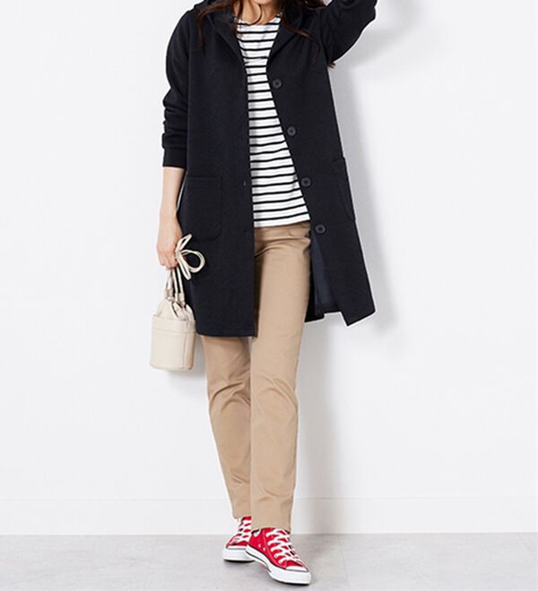 BELLUNA（ベルーナ）の「幾何柄ジャカード素材フードカーディガン（その他カーディガン）」｜詳細画像