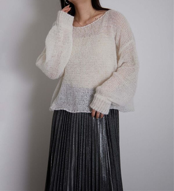 RANAN（ラナン）の「モヘアライクローゲージニット（ニット・セーター）」｜詳細画像