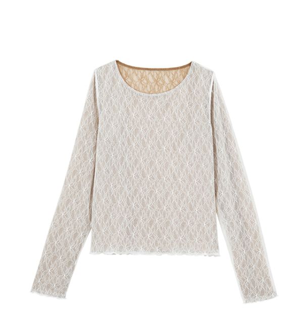 RANAN（ラナン）の「リバーシブルシアーレースＴ（カットソー）」｜詳細画像