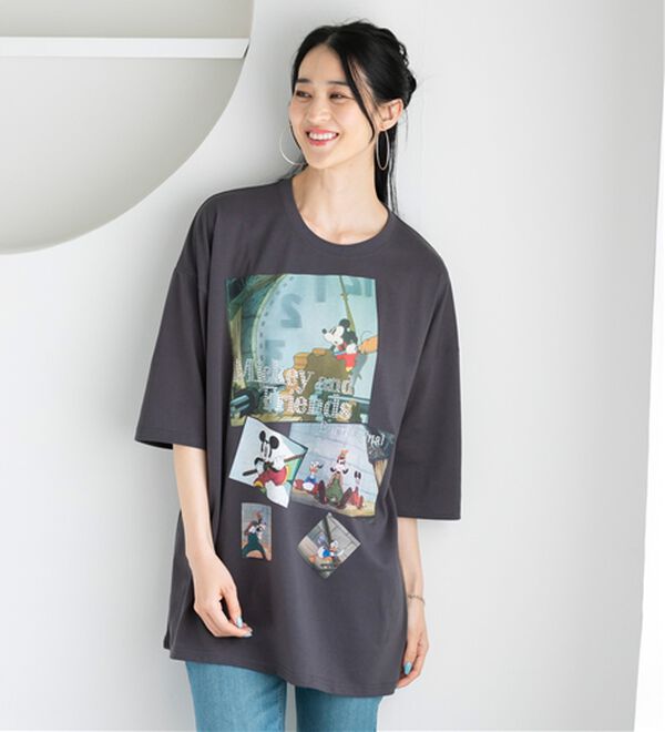 BELLUNA（ベルーナ）の「＜Ｄｉｓｎｅｙ＞ディズニー映画ＰＨＯＴＯ風Ｔシャツ（チュニック）」｜詳細画像