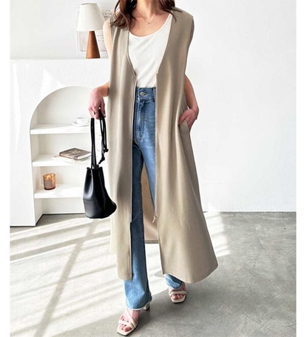 GeeRA（ジーラ）の「３ＷＡＹジップデザインジレワンピース（ジレ）」｜詳細画像