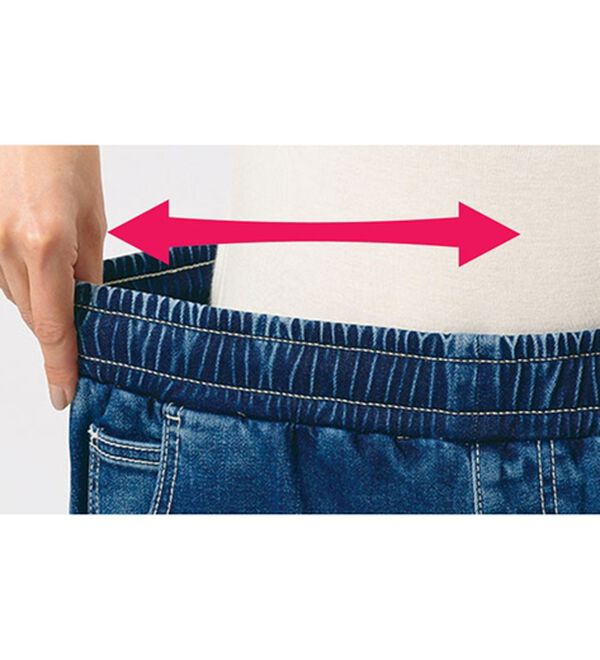 ルフラン（ルフラン）の「裏起毛刺しゅうデニム＜ポリシア＞（その他パンツ）」｜詳細画像