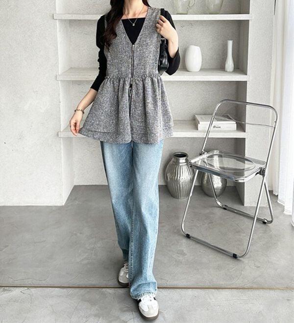 GeeRA（ジーラ）の「ダブルジップティアードベスト（ベスト）」｜詳細画像