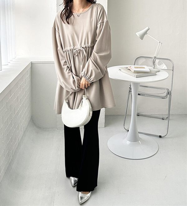 GeeRA（ジーラ）の「前後２ＷＡＹボリュームティアードブラウス（チュニック）」｜詳細画像