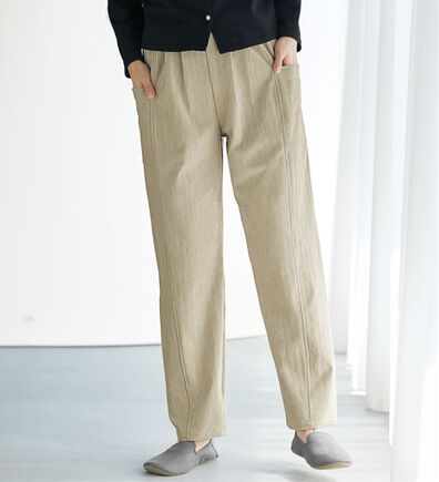 BELLUNA（ベルーナ）の「《ＨｕｇＲｅａｍコットン》セミカーブパンツ（フルレングスパンツ）」