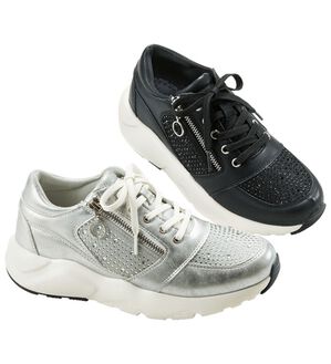 BELLUNA（ベルーナ）の「クリアストーン厚底ソールスニーカー（スニーカー）」｜詳細画像