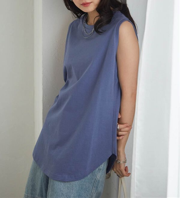 RANAN（ラナン）の「＜BC＞綿100％ひんやりタンクトップ（カットソー）」｜詳細画像