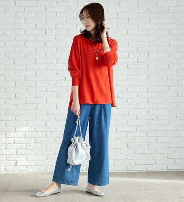 BELLUNA（ベルーナ）の「ゆったりニットプルオーバー（ニット・セーター）」｜詳細画像