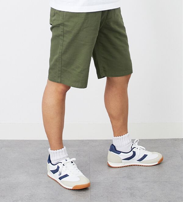 「綿ツイルシャーリングショートパンツ（メンズハーフパンツ）」｜詳細画像