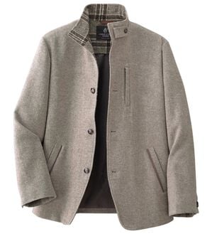 「＜コムルヴァン・オム＞ウール混イタリアンカラージャケット（メンズジャケット）」｜ベージュ