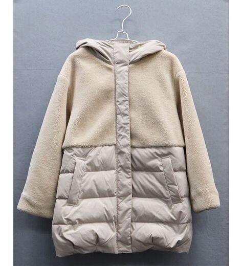 スーパービューティー 2023年秋冬 ボア切替ダウンコート