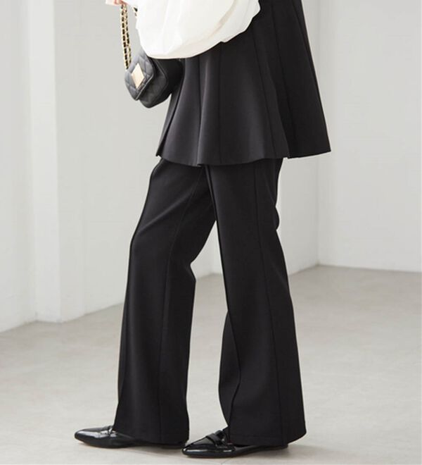 RANAN（ラナン）の「美脚見えツイルフレアーパンツ（フルレングスパンツ）」｜詳細画像