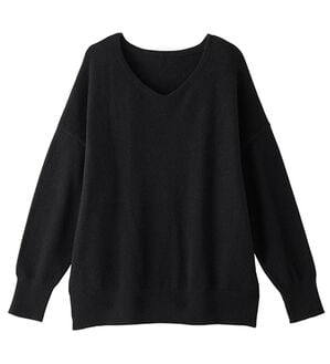 alotta（アロッタ）の「ゆるっとふんわりドルマンニット（ニット・セーター）」｜ブラック