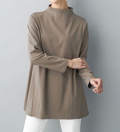 BELLUNA（ベルーナ）の「艶やかコットン１００％チュニック（チュニック）」
