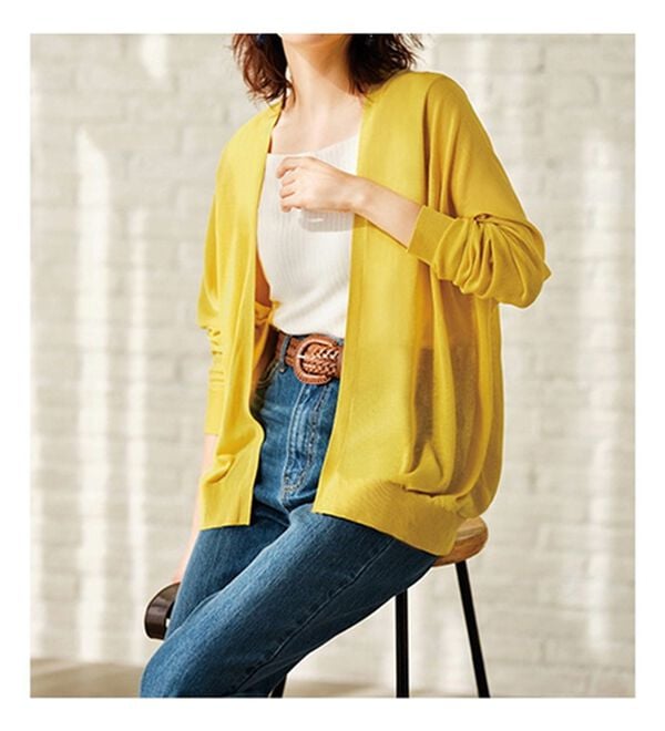 GeeRA（ジーラ）の「【冷房対策に】ひんやりUV対策！ドルマンカーディガン（ニットカーディガン）」｜詳細画像