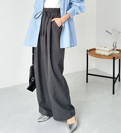 GeeRA（ジーラ）の「【体型カバー】上品なのにラクちんワイドパンツ（フルレングスパンツ）」