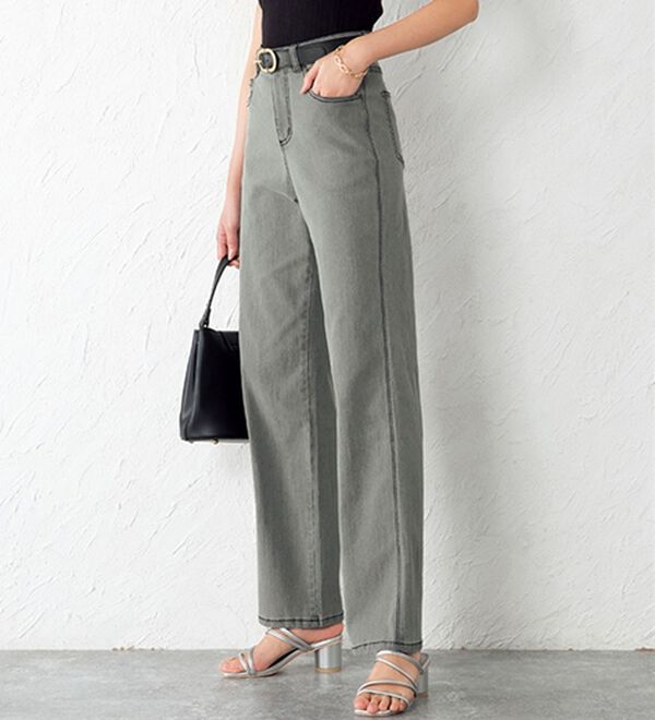 ルフラン（ルフラン）の「【３本組】かわいすぎる淡色デニム（フルレングスパンツ）」｜詳細画像