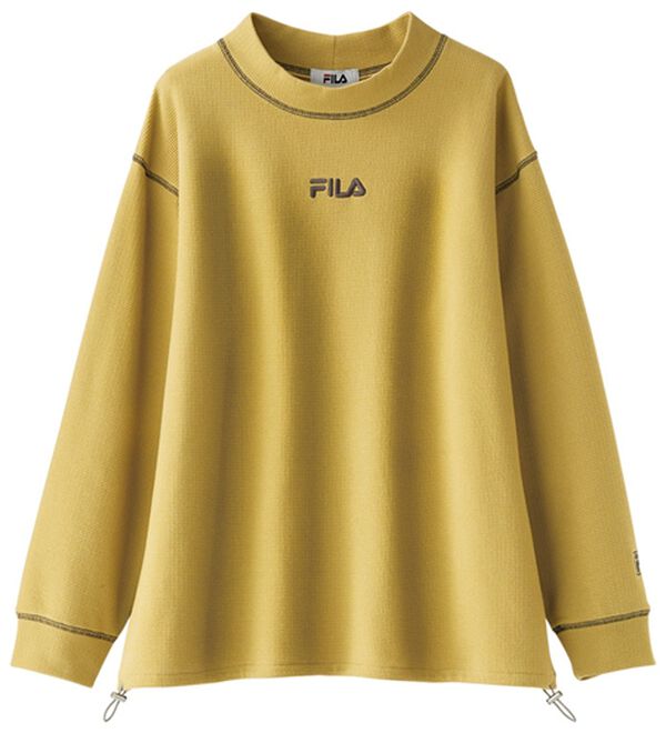 BELLUNA（ベルーナ）の「＜ＦＩＬＡ＞裏起毛ワッフルプルオーバー（カットソー）」｜詳細画像