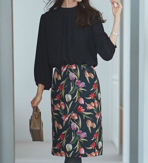 RANAN（ラナン）の「ゴブラン使いドッキングワンピース（ドッキングワンピース）」｜詳細画像