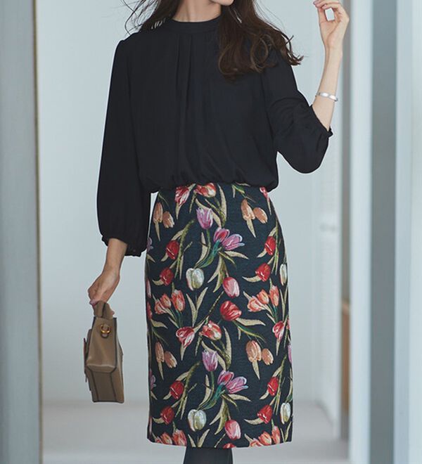 RANAN（ラナン）の「ゴブラン使いドッキングワンピース（ドッキングワンピース）」｜詳細画像