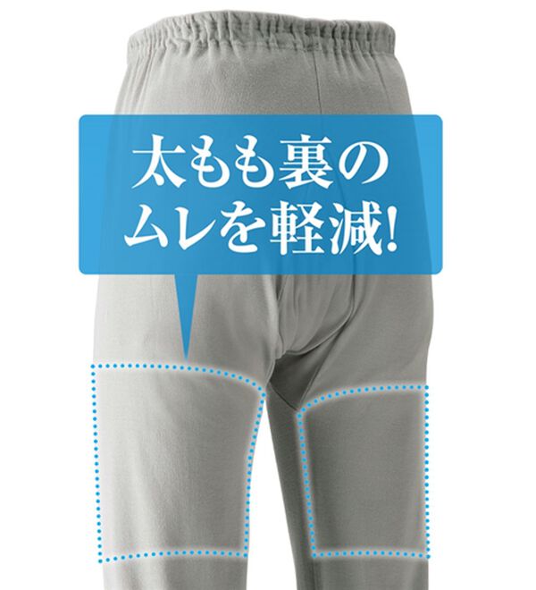 「【３枚組】＜クロコダイル＞綿１００％さらっと冷感ステテコ（メンズ靴下・タイツ）」｜詳細画像