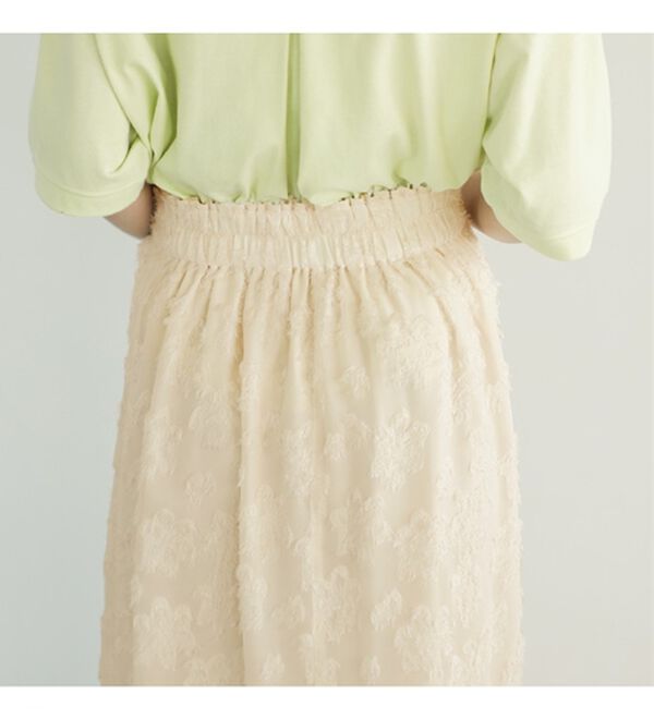 GeeRA（ジーラ）の「フリンジシアージャカードタイトスカート（ロングスカート）」｜詳細画像
