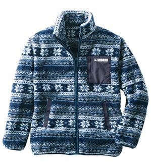 「軽くて暖か総柄ボアブルゾン（メンズブルゾン）」｜ノルディック