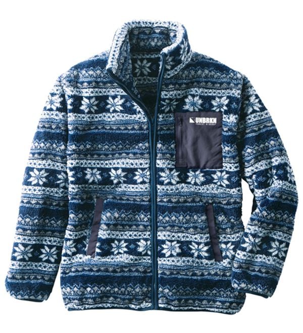 「軽くて暖か総柄ボアブルゾン（メンズブルゾン）」｜ノルディック