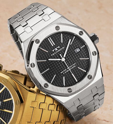 TECHNOS テクノス 腕時計 グリーン格子ダイアル 国内正規品あす楽